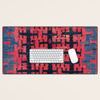 Yüncü  Antique Turkish Balikesir Kilim Rug Print Desk Mat Gallery Image 1