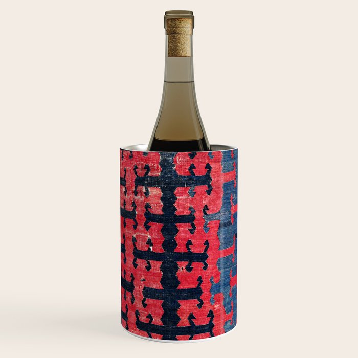 Yüncü  Antique Turkish Balikesir Kilim Rug Print Wine Chiller Gallery Image 3