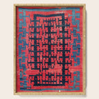 Yüncü  Antique Turkish Balikesir Kilim Rug Print Serving Tray Gallery Image 1