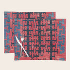 Yüncü  Antique Turkish Balikesir Kilim Rug Print Placemat Gallery Image 1