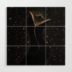 Star Collector Dark GOLD Version Wood Wall Art Gallery Image 1