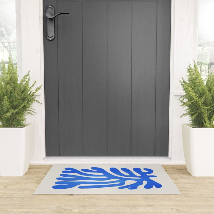 Marseille Blue: Matisse Color Paper Cutouts 03 Welcome Mat Gallery Image 3
