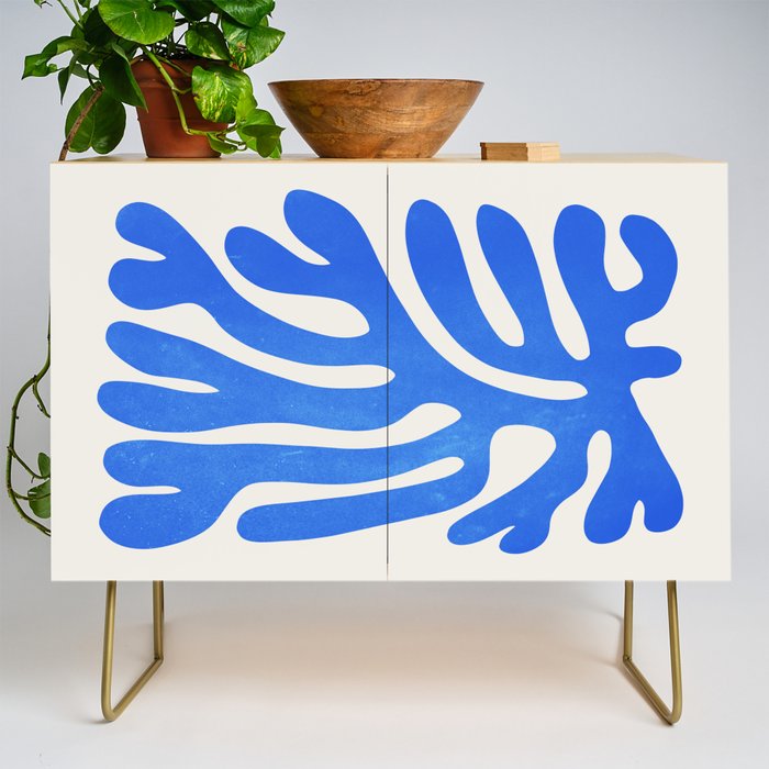 Marseille Blue: Matisse Color Paper Cutouts 03 Credenza Gallery Image 1