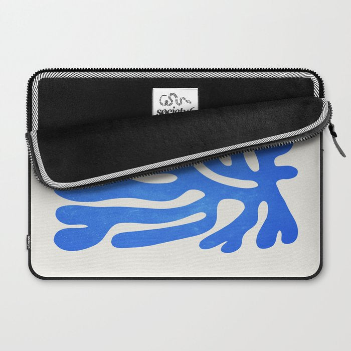 Marseille Blue: Matisse Color Paper Cutouts 03 Laptop Sleeve Gallery Image 2