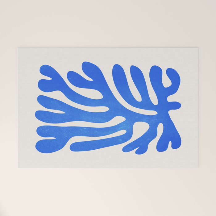 Marseille Blue: Matisse Color Paper Cutouts 03 Welcome Mat Gallery Image 1