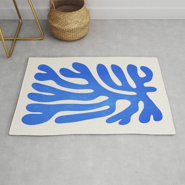 Marseille Blue: Matisse Color Paper Cutouts 03 Rug Gallery Image 1
