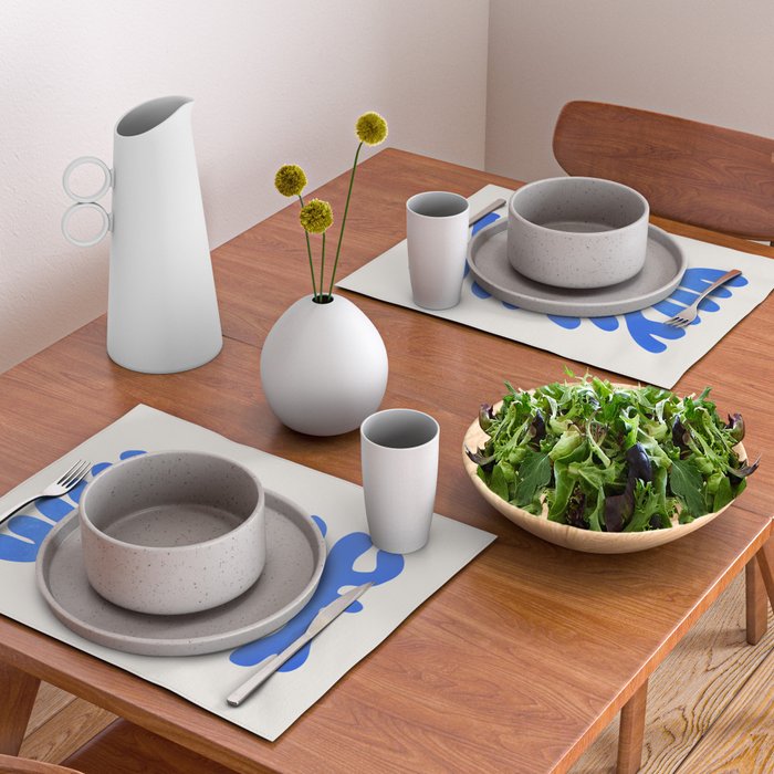 Marseille Blue: Matisse Color Paper Cutouts 03 Placemat Gallery Image 2