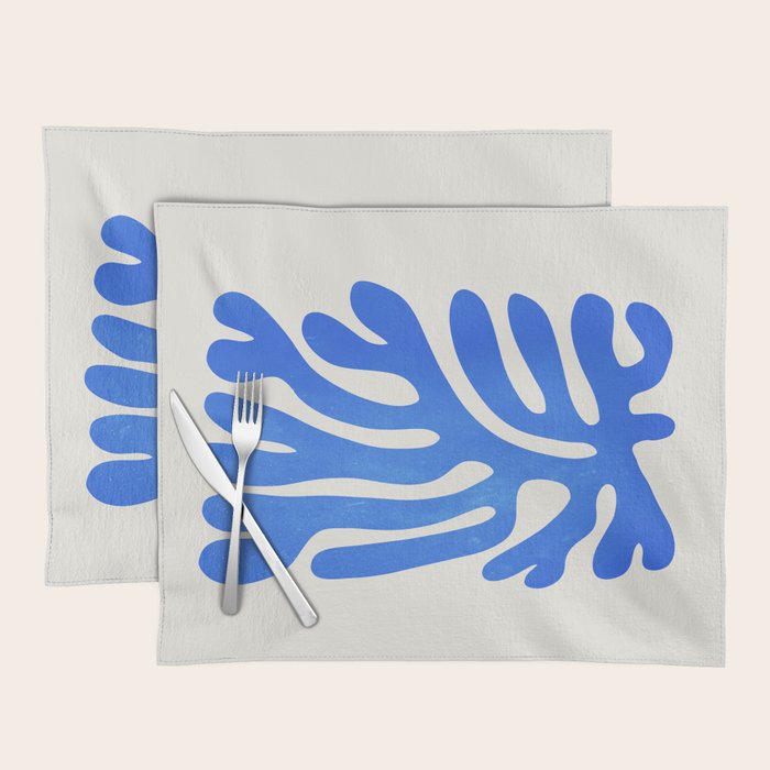 Marseille Blue: Matisse Color Paper Cutouts 03 Placemat Gallery Image 1