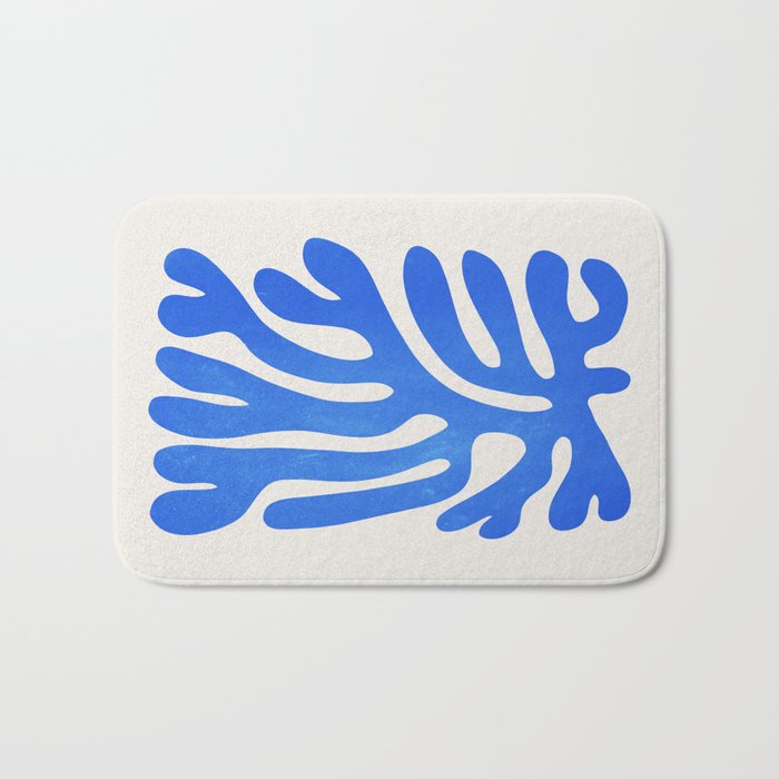Marseille Blue: Matisse Color Paper Cutouts 03 Bath Mat Gallery Image 1
