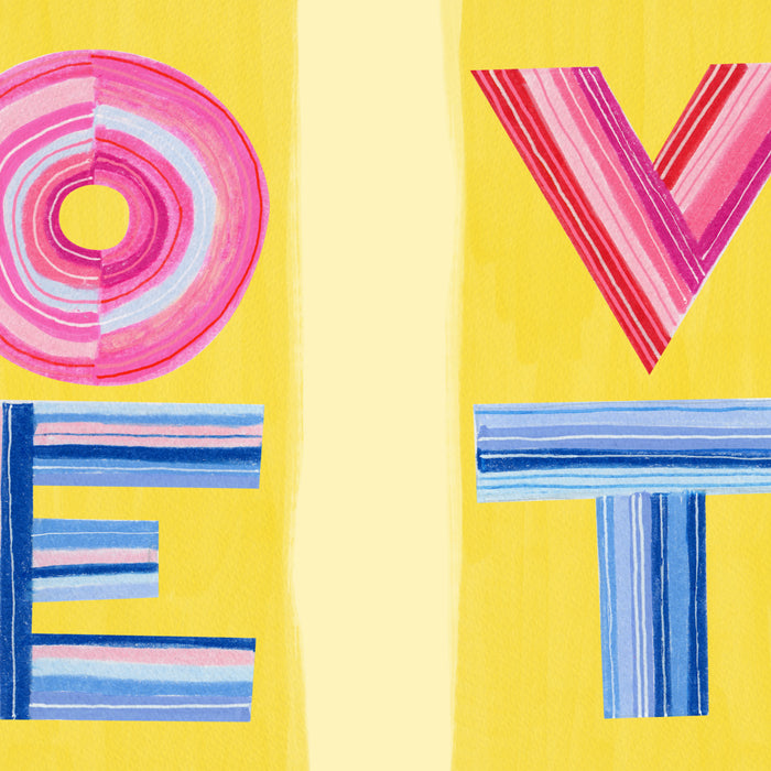 Vote Hand Lettering on Yellow Watercolor Background Coffee Mug Gallery Image 2
