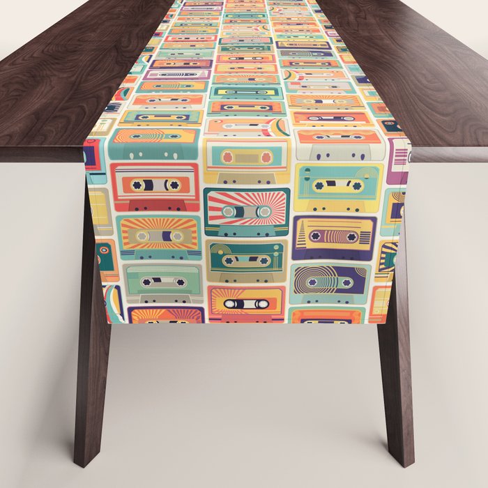 Retro 90s Mixtapes Table Runner Gallery Image 1