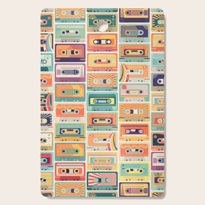Retro 90s Mixtapes Cutting Board Gallery Image 1