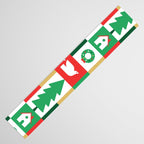 Christmas geometric mosaic art pattern Table Runner Gallery Image 3