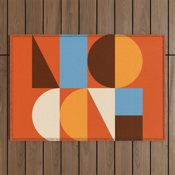 Mid Century 40A Outdoor Rug Gallery Image 1