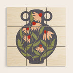 Vase of daisies Collection Wood Wall Art Gallery Image 1