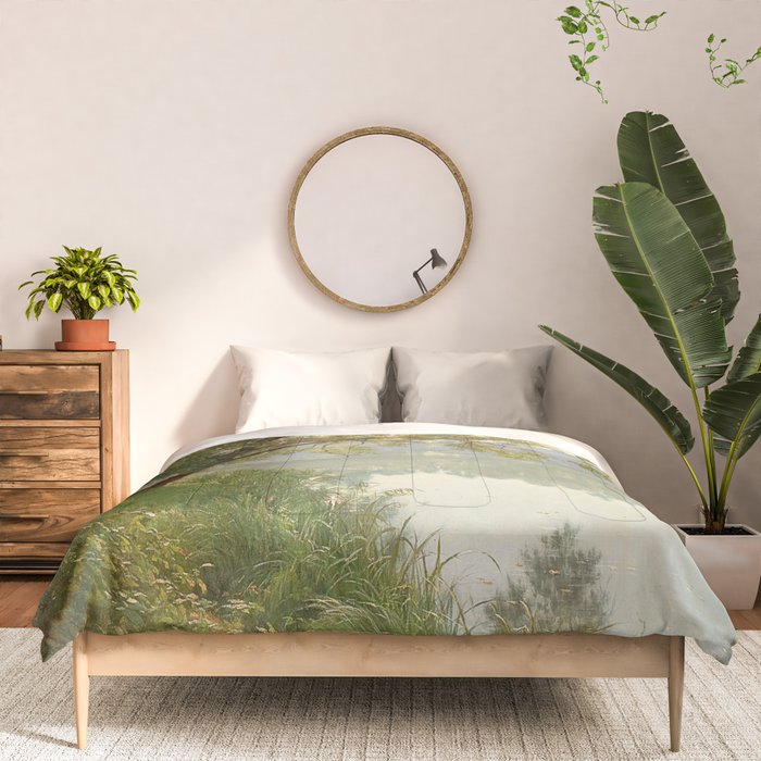 From Waters Edge - Landscape Painting Comforter Gallery Image 3