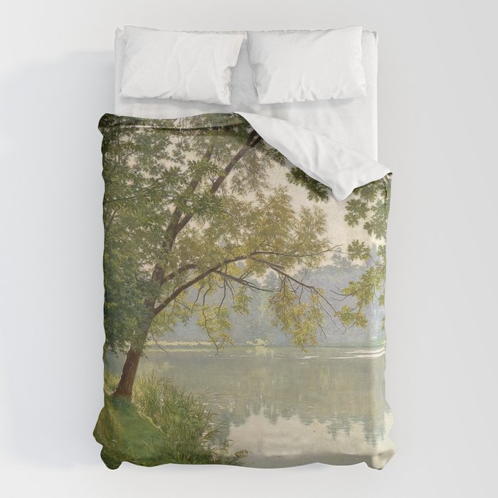 From Waters Edge - Landscape Painting Duvet Cover Gallery Image 6