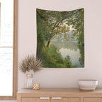 From Waters Edge - Landscape Painting Wall Tapestry Gallery Image 2