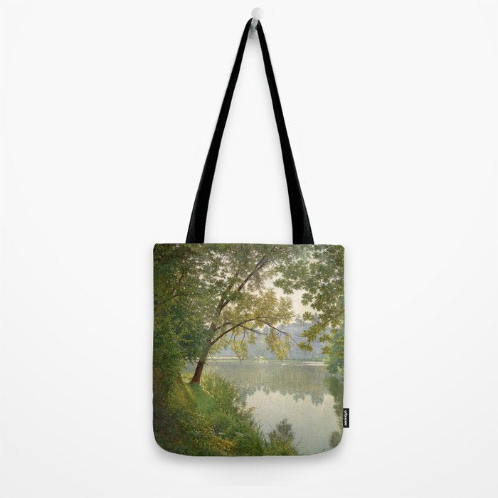 From Waters Edge - Landscape Painting Tote Bag Gallery Image 2