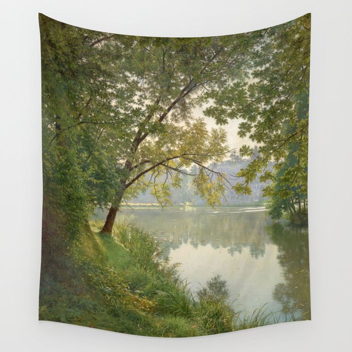 From Waters Edge - Landscape Painting Wall Tapestry Gallery Image 1