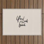 you look good âÂ neutral Outdoor Rug Gallery Image 1