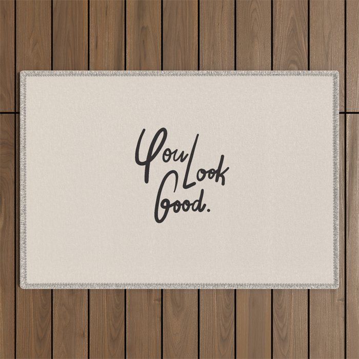 you look good âÂ neutral Outdoor Rug Gallery Image 1