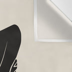 Sitting nude in black Wall Tapestry Gallery Image 3