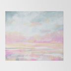 So Alive - Bright Ocean Seascape Throw Blanket Gallery Image 2