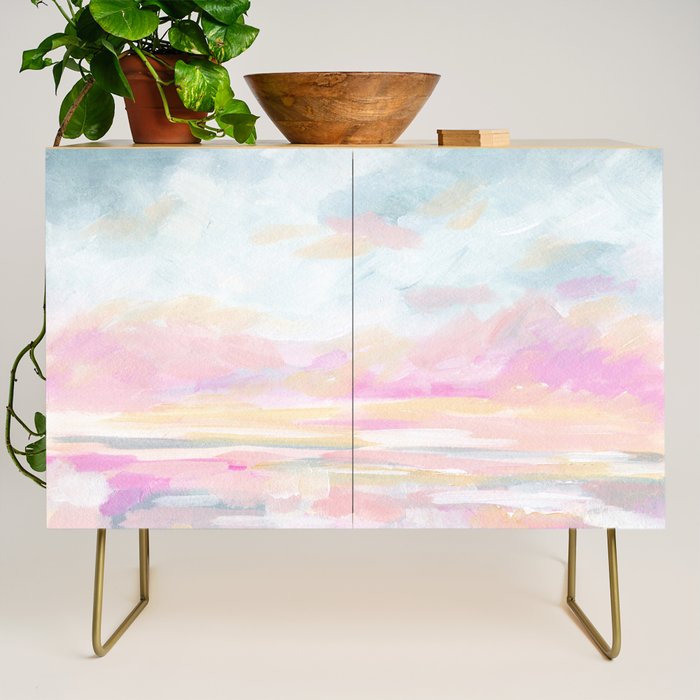 So Alive - Bright Ocean Seascape Credenza Gallery Image 1