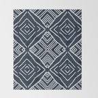 Beni in Navy Throw Blanket Gallery Image 2