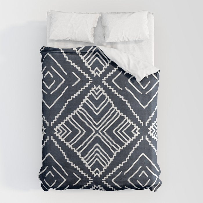 Beni in Navy Duvet Cover Gallery Image 6