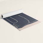 Abstract line art Figure Yoga Mat Gallery Image 2