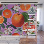 Vintage Fruit Pattern X Wall Mural Gallery Image 1