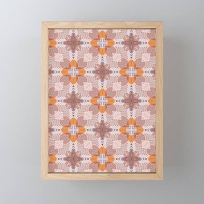Moroccan flower baskets Mini Art Print Gallery Image 1