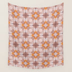 Moroccan flower baskets Wall Tapestry Gallery Image 4