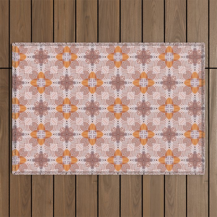 Moroccan flower baskets Outdoor Rug Gallery Image 1