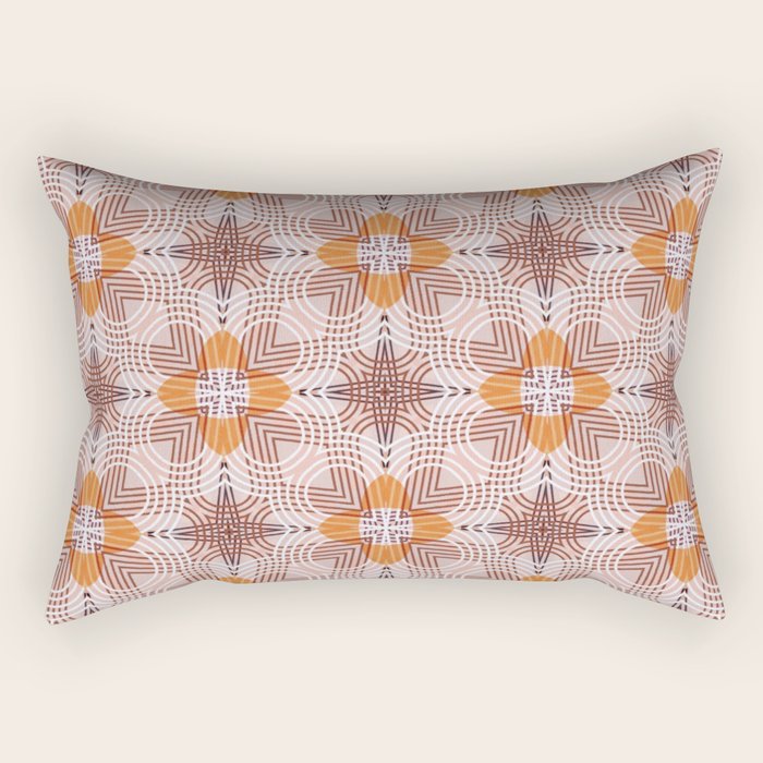 Moroccan flower baskets Rectangular Pillow Gallery Image 1