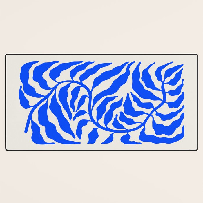 Wild Ferns: Ultramarine Blue Edition Desk Mat Gallery Image 3