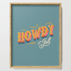 Howdy Y'all | Yellow Orange Blue Serving Tray Gallery Image 1