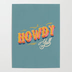 Howdy Y'all | Yellow Orange Blue Poster Gallery Image 4