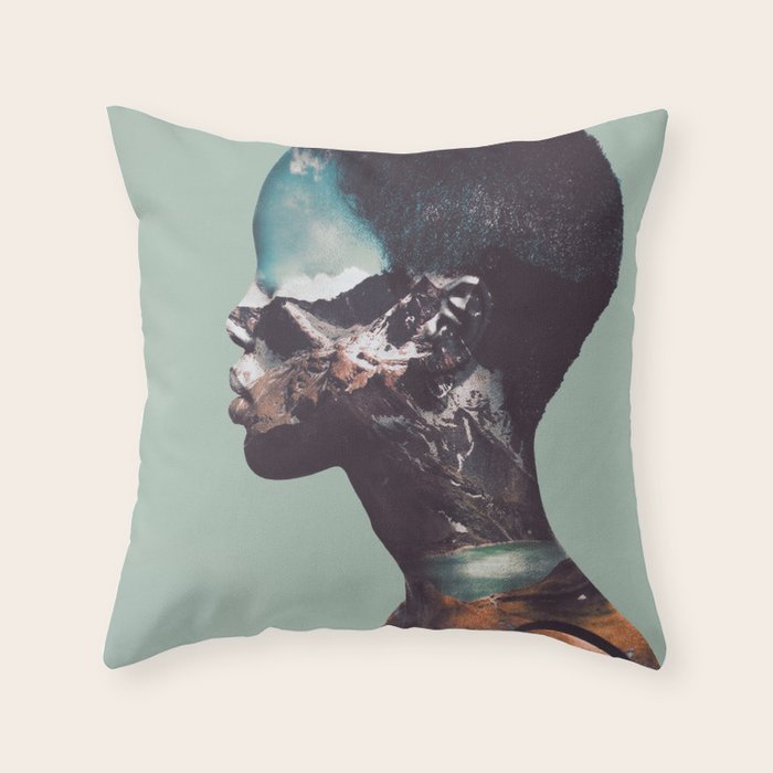 Portrait (Nature) 2 Throw Pillow Gallery Image 1