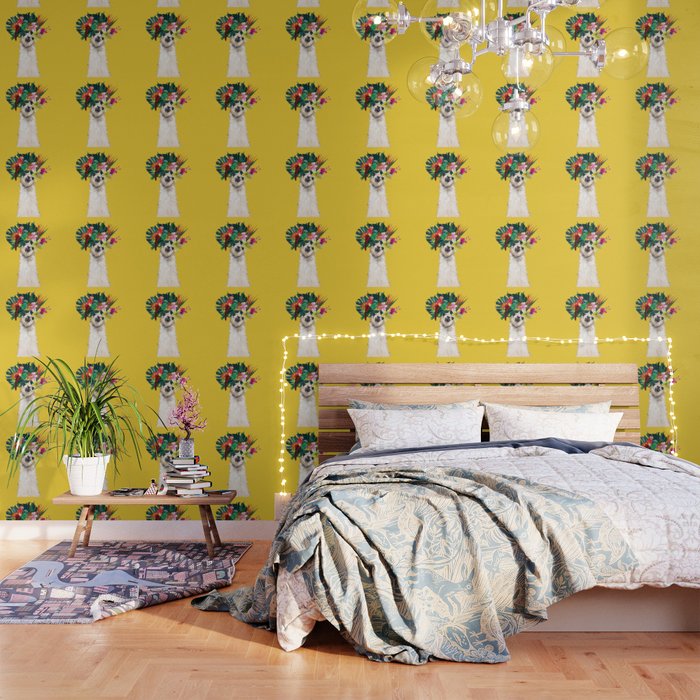 Aloha Hawaiian Llama in Yellow Wallpaper Gallery Image 3