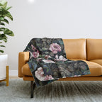 NIGHT FOREST XX Throw Blanket Gallery Image 1
