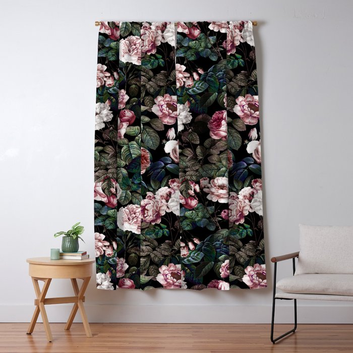 NIGHT FOREST XX Window Curtain Gallery Image 1