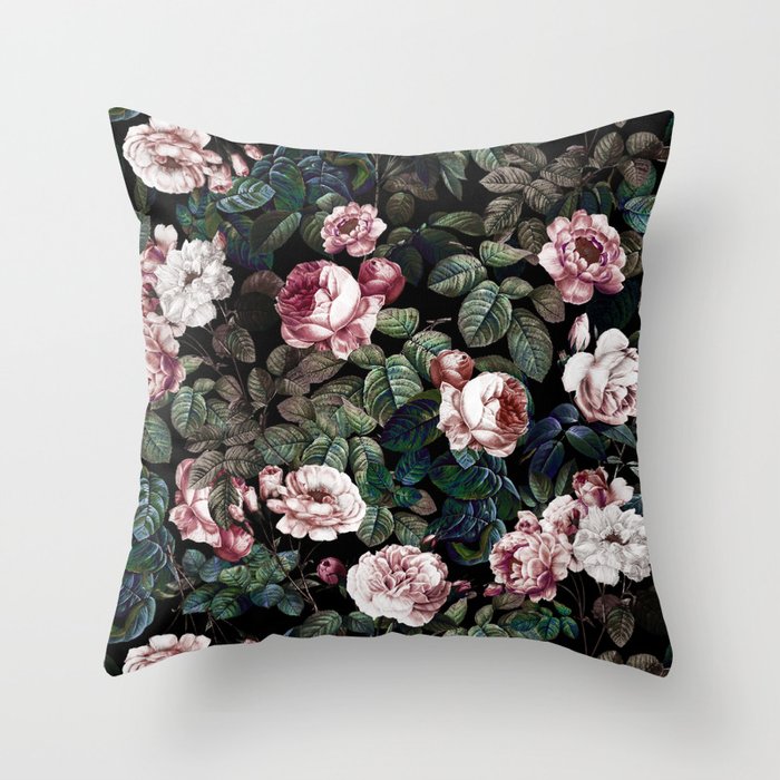 NIGHT FOREST XX Throw Pillow Gallery Image 1