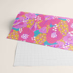 Bold Hibiscus Floral Hot Pink Summer Wrapping Paper Gallery Image 2