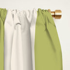 Duo II - Butter and Green Stripes Window Curtain Gallery Image 2