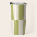Duo II - Butter and Green Stripes Travel Mug Gallery Image 3