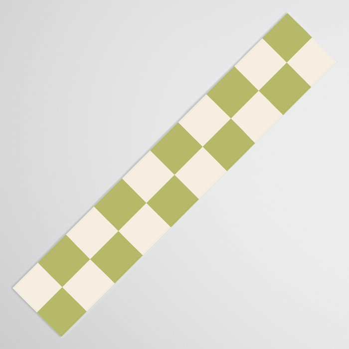 Duo II - Butter and Green Stripes Table Runner Gallery Image 3