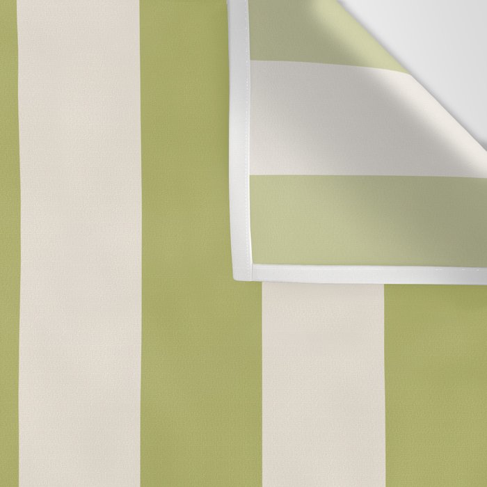 Duo II - Butter and Green Stripes Wall Tapestry Gallery Image 3